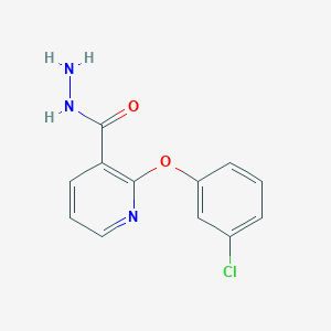 molecular formula C12H10ClN3O2 B7817579 2-(3-Chlorophenoxy)pyridine-3-carbohydrazide 