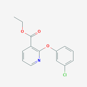 molecular formula C14H12ClNO3 B7817583 Ethyl 2-(3-chlorophenoxy)pyridine-3-carboxylate 