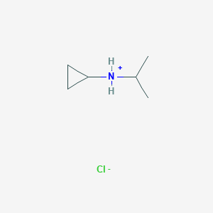 molecular formula C6H14ClN B7817600 Cyclopropyl(propan-2-yl)azanium;chloride 