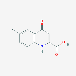 molecular formula C11H9NO3 B7817614 6-Methyl-4-oxo-1,4-dihydroquinoline-2-carboxylic acid CAS No. 35975-55-4