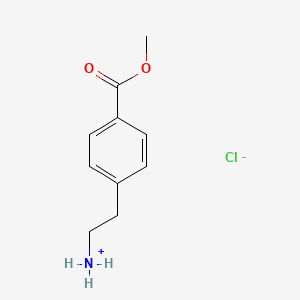 molecular formula C10H14ClNO2 B7817644 2-(4-Methoxycarbonylphenyl)ethylazanium;chloride 