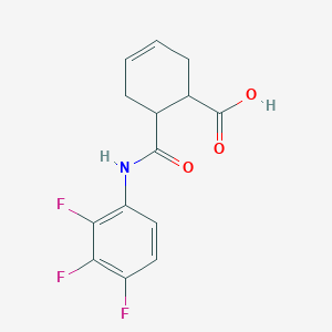 6-[(2,3,4-Trifluorophenyl)carbamoyl]cyclohex-3-ene-1-carboxylic acid