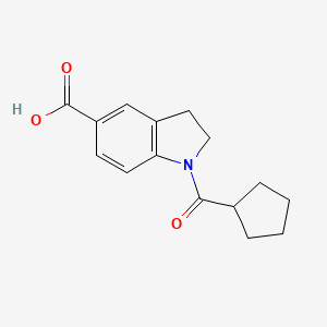 1-(Cyclopentylcarbonyl)indoline-5-carboxylic acid