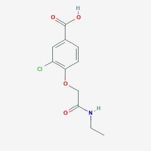 3-Chloro-4-(2-(ethylamino)-2-oxoethoxy)benzoic acid