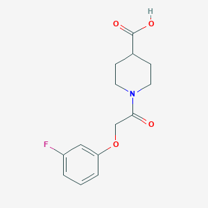 1-(2-(3-Fluorophenoxy)acetyl)piperidine-4-carboxylic acid