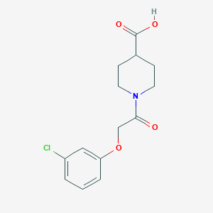 1-(2-(3-Chlorophenoxy)acetyl)piperidine-4-carboxylic acid