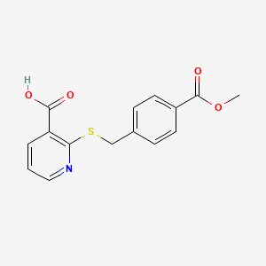 2-{[4-(Methoxycarbonyl)benzyl]sulfanyl}pyridine-3-carboxylic acid