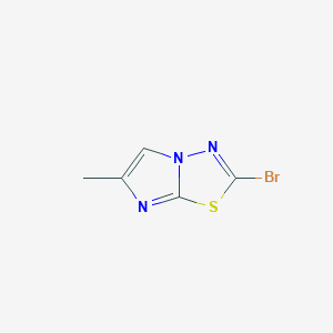 molecular formula C5H4BrN3S B7817844 2-溴-6-甲基咪唑并[2,1-B][1,3,4]噻二唑 