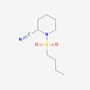 1-(Butane-1-sulfonyl)piperidine-2-carbonitrile