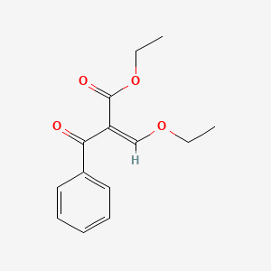 molecular formula C14H16O4 B7817926 (Z)-ethyl 2-benzoyl-3-ethoxyacrylate 