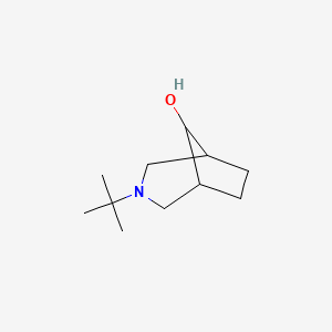 molecular formula C11H21NO B7817928 3-Tert-butyl-3-azabicyclo[3.2.1]octan-8-ol 