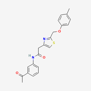 N-(3-acetylphenyl)-2-{2-[(4-methylphenoxy)methyl]-1,3-thiazol-4-yl}acetamide