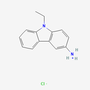 molecular formula C14H15ClN2 B7817972 Carbazole, 3-amino-9-ethyl-, hydrochloride CAS No. 57360-17-5