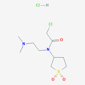 2-Chloro-N-(2-(dimethylamino)ethyl)-N-(1,1-dioxidotetrahydrothiophen-3-yl)acetamide hydrochloride