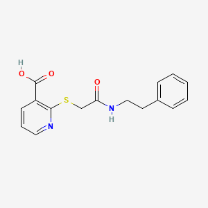 2-[[2-Oxo-2-(phenethylamino)ethyl]thio]nicotinic Acid