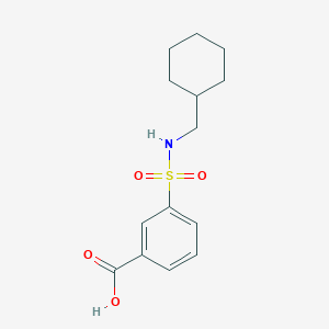 molecular formula C14H19NO4S B7818073 3-(N-(cyclohexylmethyl)sulfamoyl)benzoic acid 