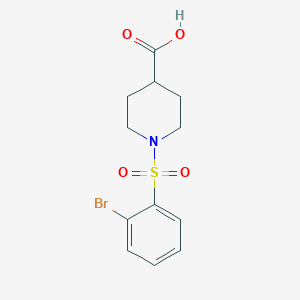 1-(2-Bromobenzenesulfonyl)piperidine-4-carboxylic acid