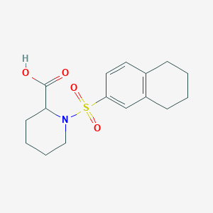 1-(5,6,7,8-Tetrahydronaphthalen-2-ylsulfonyl)piperidine-2-carboxylic acid