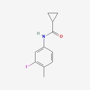 molecular formula C11H12INO B7818103 N-(3-iodo-4-methylphenyl)cyclopropanecarboxamide 