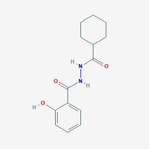molecular formula C14H18N2O3 B7818104 N'-Salicyloylcyclohexacarboxylic acid hydrazide 