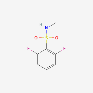 molecular formula C7H7F2NO2S B7818130 2,6-Difluoro-N-methylbenzene-1-sulfonamide 