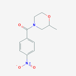 molecular formula C12H14N2O4 B7818139 2-Methyl-4-(4-nitrobenzoyl)morpholine 