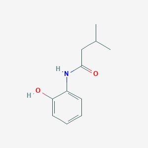 molecular formula C11H15NO2 B7818141 N-(2-hydroxyphenyl)-3-methylbutanamide 