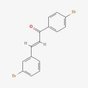 molecular formula C15H10Br2O B7818172 2-Propen-1-one, 3-(3-bromophenyl)-1-(4-bromophenyl)-, (2E)- 