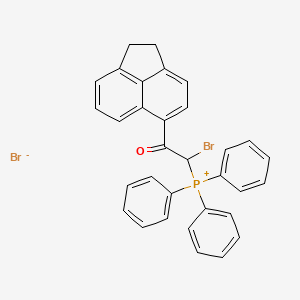 [1-Bromo-2-(1,2-dihydroacenaphthylen-5-yl)-2-oxoethyl]-triphenylphosphanium;bromide