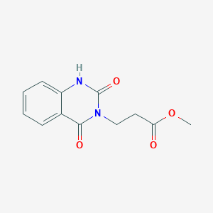 molecular formula C12H12N2O4 B7818177 methyl 3-(2,4-dioxo-1,2-dihydroquinazolin-3(4H)-yl)propanoate CAS No. 82603-70-1