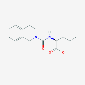molecular formula C17H24N2O3 B7818190 (2S,3R)-methyl 3-methyl-2-(1,2,3,4-tetrahydroisoquinoline-2-carboxamido)pentanoate 