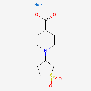 Sodium;1-(1,1-dioxothiolan-3-yl)piperidine-4-carboxylate