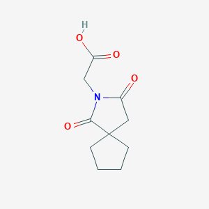 molecular formula C10H13NO4 B7818254 (1,3-Dioxo-2-azaspiro[4.4]non-2-yl)acetic acid 