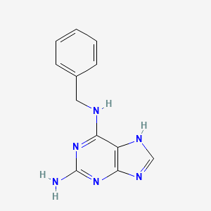 molecular formula C12H12N6 B7818319 N6-Benzyl-9H-purine-2,6-diamine 