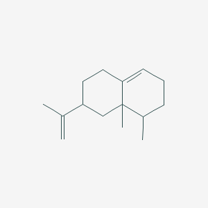 molecular formula C15H24 B7818324 4a,5-Dimethyl-3-(prop-1-en-2-yl)-1,2,3,4,4a,5,6,7-octahydronaphthalene 