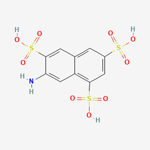 molecular formula C10H9NO9S3 B7818473 1,3,6-Naphthalenetrisulfonic acid, 7-amino- CAS No. 41016-61-9