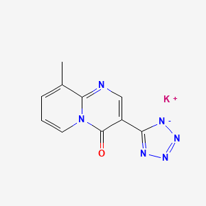 potassium;9-methyl-3-(1,2,3-triaza-4-azanidacyclopenta-2,5-dien-5-yl)pyrido[1,2-a]pyrimidin-4-one