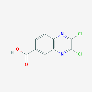 molecular formula C9H4Cl2N2O2 B7818514 2,3-Dichloroquinoxaline-6-carboxylic acid 