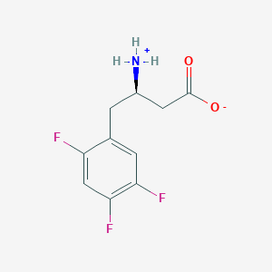 (3R)-3-azaniumyl-4-(2,4,5-trifluorophenyl)butanoate