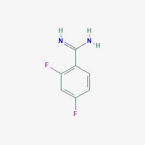 molecular formula C7H6F2N2 B7818708 2,4-Difluorobenzimidamide 