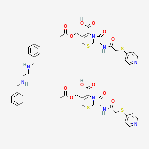 molecular formula C50H54N8O12S4 B7818724 Cephapirin benzathine (100 MG) 