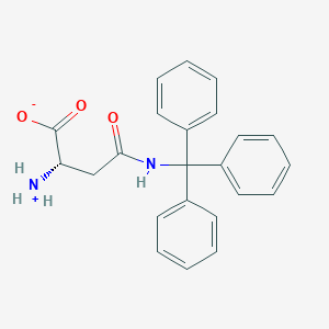 molecular formula C23H22N2O3 B7818778 (2S)-2-azaniumyl-4-oxo-4-(tritylamino)butanoate 