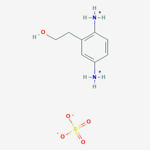 molecular formula C8H14N2O5S B7818859 3-(2-Hydroxyethyl)-p-phenylenediammonium sulphate 
