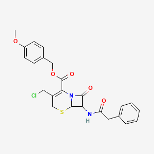 (4-Methoxyphenyl)methyl 3-(chloromethyl)-8-oxo-7-(2-phenylacetamido)-5-thia-1-azabicyclo[4.2.0]oct-2-ene-2-carboxylate
