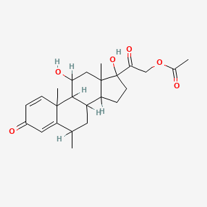 molecular formula C24H32O6 B7819077 Methylprednisolone acetate 