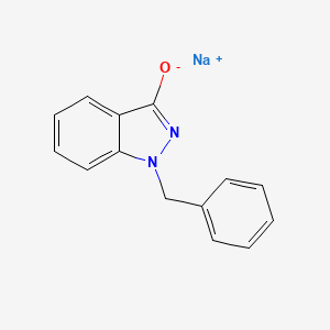 sodium;1-benzylindazol-3-olate