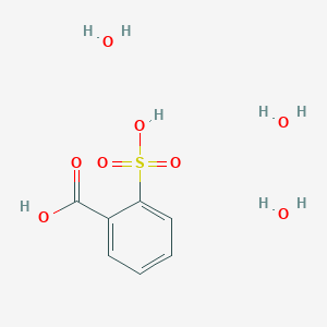 molecular formula C7H12O8S B7819158 o-Sulfobenzoic acid trihydrate 