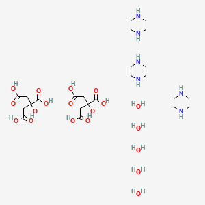 Tripiperazine bis(2-hydroxypropane-1,2,3-tricarboxylate) pentahydrate