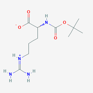 (2R)-5-(diaminomethylideneazaniumyl)-2-[(2-methylpropan-2-yl)oxycarbonylamino]pentanoate