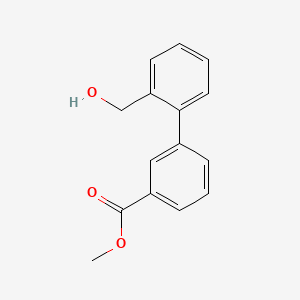 molecular formula C15H14O3 B7819411 2'-Hydroxymethyl-biphenyl-3-carboxylic acid methyl ester 